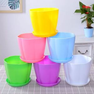 Grands pots <span class=keywords><strong>de</strong></span> fleurs en PP avec trou <span class=keywords><strong>de</strong></span> drainage - Jardinières <span class=keywords><strong>de</strong></span> style farmhouse et écologiques pour plantes succulentes et usage extérieur/intérieur - Product Image 4
