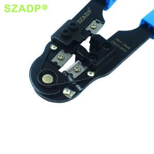 Pince multifonctionnelle à tête de cristal pour câbles de réseau Pince à dénuder et à couper les câbles de réseau à double usage - Product Image 2