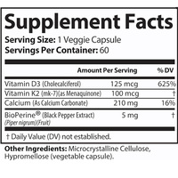 OEM Vitamine K2 D3 Capsules de Supplément avec Cellulose Microcristalline | Boost Calcium Fer Zinc Sélénium Absorption pour Adultes