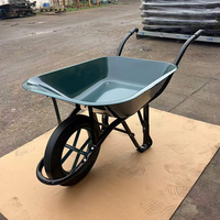Carretilla Industrial de Acero Laminado en Frío Reforzado, de Una Sola Rueda, para Construcción, Transporte y Descarga, con Capacidad de 300 kg