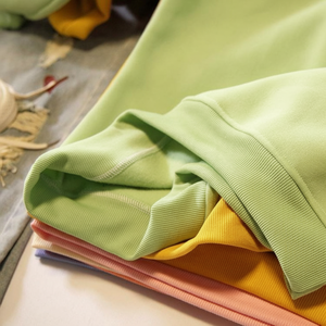 Venta al por mayor de fábrica de tejido de lana de punto 65% poliéster 35% algodón pesado liso teñido niños vestido faldas adecuado enclavamiento - Product Image 1