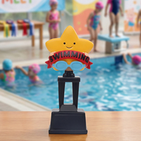 ROOGO Trophée sportif doré en résine, figurine artistique peinte à la main, football, basketball, cadeau idéal pour la maison