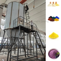 Sécheur par pulvérisation centrifuge 300 kg/h en acier inoxydable avec engrenages, contrôle automatique PLC pour la fabrication de poudre d'amidon et de maltodextrine