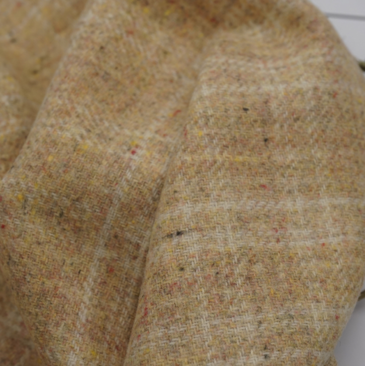 Весна-осень, верблюжьей расцветки, точечная шерстяная ткань, простая тканая Клетчатая Шерстяная ткань