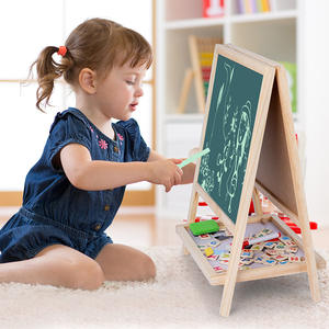 Pizarra de dibujo de madera, pizarra blanca, caballete ajustable de doble cara, juguete de pintura, Educación Temprana, juguetes de aprendizaje para niños - Product Image 4