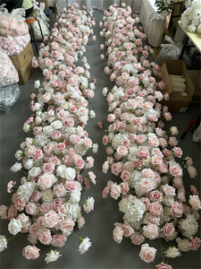 IFG - <span class=keywords><strong>Caminos</strong></span> <span class=keywords><strong>de</strong></span> <span class=keywords><strong>Mesa</strong></span> con Arreglos Florales en Blanco y Rosa para Decoración <span class=keywords><strong>de</strong></span> Bodas, Gran Venta - Product Image 2