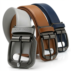 <span class=keywords><strong>Ceinture</strong></span> en cuir PU personnalisée pour hommes et femmes, <span class=keywords><strong>ceinture</strong></span> en cuir végétalien écologique avec boucle à logo personnalisé, vente en gros pour cadeaux - Product Image 1