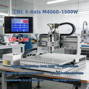 Machine de gravure CNC JS-4060 1500W, graveur de bureau avec contrôle hors ligne, pour relief 3D et lettrage en production en série - Product Image 3