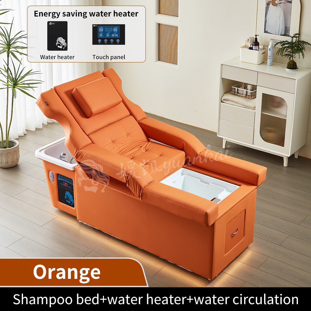 Cama de champú + circulación de agua