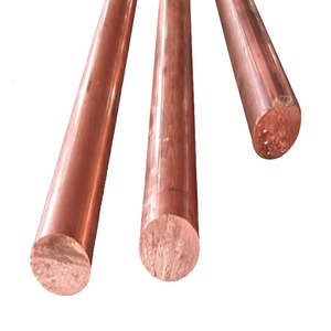 Non-Alloy 7mm Copper <b>Rod</b> 99% Cu Purity Custom Length (1-6m) for Decoration Industry Offering Punching/<b>Welding</b>/Bending Services - Product Image 1