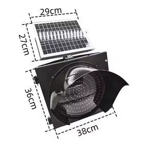 <span class=keywords><strong>Prix</strong></span> fabricant - Feu de signalisation routière à LED solaire jaune clignotant IP65 pour la sécurité routière - Product Image 4