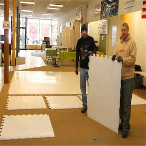 Jiachuang Thương Hiệu 20Mm Dày Ngoài Trời Curling Trò Chơi Hội Đồng Quản Trị Thân Thiện Với Môi <span class=keywords><strong>Uhmwpe</strong></span> Nhân Tạo Ice Rink Bề Mặt Mịn Tấm Nhựa - Product Image 1