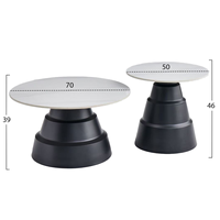 Ensemble de meubles modernes de luxe nordique, meubles durables pour chambre à coucher, salon, table basse ronde design