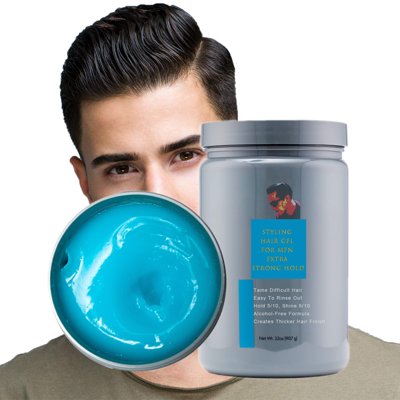 Medium Shine Wax Styling Haar Pomade Gel für Männer Extra Strong Hold Tame Schwieriges Haar Alkoholfreie Formel