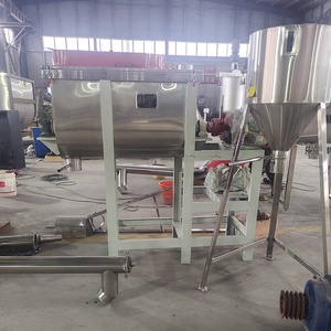 Công nghiệp bột và chất lỏng <span class=keywords><strong>Mixer</strong></span> 1500L 300kg Công suất ngang ribbon Máy xay sinh tố <span class=keywords><strong>100kg</strong></span> nhỏ chất tẩy rửa bột Máy trộn - Product Image 5