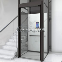 Ascenseur panoramique moderne pour maison, compact, intérieur/extérieur, pour villa, maison auto-construite, duplex, loft, ascenseur personnalisé pour passagers