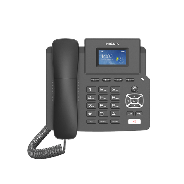 4G+IP Wireless Cordless Smart Telephone 2G/3G/4G Fixed IP VoIP SIP Desktop Phone with Color Screen and SIM Card Support