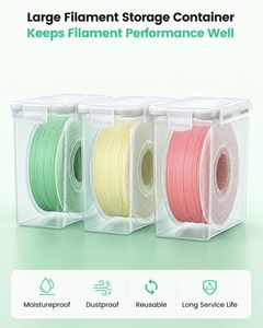 กล่องอบแห้งเส้นพลาสติกสำหรับเครื่องพิมพ์ 3 มิติ แบบซ้อนได้ ประหยัดพื้นที่ ชุด 4 ชิ้น กล่องกันน้ำนำกลับมาใช้ใหม่ได้ สำหรับเก็บเส้นพลาสติก ช่วยให้เส้นพลาสติกแห้ง - Product Image 2