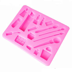 Moldes de Silicona 3D con Forma Rectangular para Repostería, 17 Moldes para Maquillaje, Labiales, Sombras de Ojos, Esmaltes de Uñas, Brochas de Maquillaje, <span class=keywords><strong>Fondant</strong></span> - Product Image 4