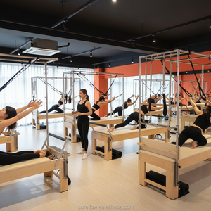 Reformer Pilates Cadillac 3-en-1 peu encombrant avec conception d'assemblage facile et manuel de mise en place pour les académies de formation d'instructeurs - Product Image 4