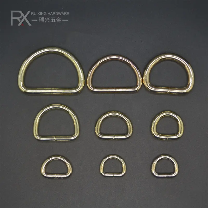 low price clean stock 20 mm Silver D ring buckle 3/4 inch D ring semicircle buckle bag fitting metal iron hardware accessories