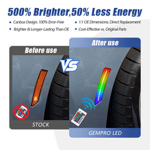 רכב ייצור קל רכב רכב Rgb הוביל אור עבור מוסטנג פורד (s650 gen7) 2024 סמני צד הנדר הוביל סמני צד - Product Image 4