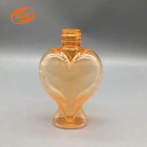 Chai Mỹ Phẩm Tinh Dầu Màu Cam Đỏ Hồng Trong Suốt Tùy Chỉnh 100Ml Bằng Nhựa Hình Trái Tim PET - Product Image 4