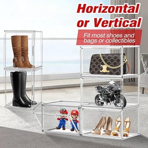 <span class=keywords><strong>Scatola</strong></span> Trasparente DAYOOH per Scarpe e Sneaker, Grande Capacità, Impilabile e Pieghevole, Contenitore in Plastica per Scarpe - Product Image 4