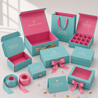 Boîte d'expédition en carton ondulé personnalisée OEM avec logo pour aliments, chocolats, cupcakes, biscuits, desserts, coffrets cadeaux