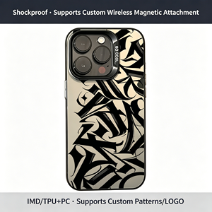 Coque de téléphone antichoc en TPU mat, style streetwear de luxe de la côte ouest, avec calligraphie <span class=keywords><strong>gothique</strong></span>, pour iPhone 17 16 15 14 13 Pro Max - Product Image 4