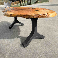 Pieds de table en fonte de style européen moderne, base en métal artistique pour la décoration intérieure des villas et des hôtels