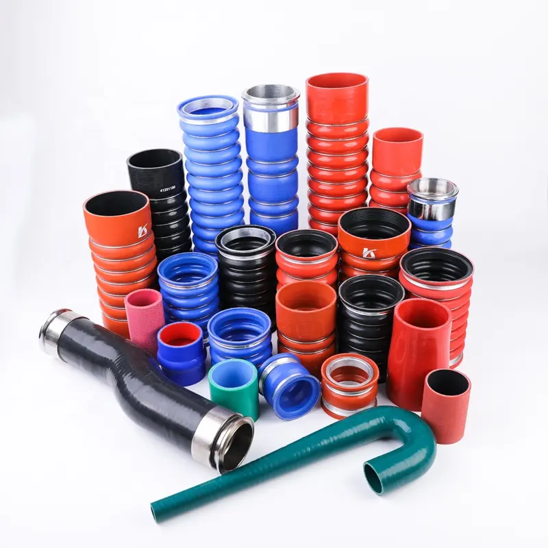 Custom Silicone Hump Hose Truck Turbo Intercooler Straight Steel Wire Reinforced Silicone Hose For Truck Parts