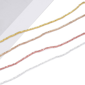 Beaded Bracelets And Necklaces DIY Jewelry Accessories Black Gallstone Square Curved <b>Spacers</b> 1mm Aperture 1pcs Modern Style - Product Image 5
