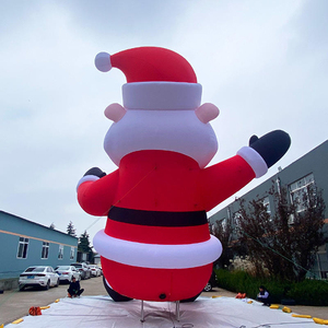 Christmas Cartoon Santa Claus Inflatable Decoration Large Outdoor <b>Balloon</b> Oxford Cloth Event Display Arch House Booth Dome - Product Image 4