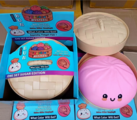 Jouet Squishy Géant Réaliste de 25 cm en TPR Souple pour Baozi, Anti-stress à Presser, Gadget Tendance Viral