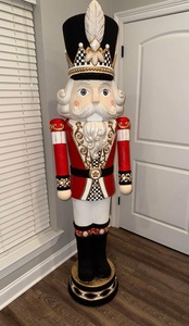 <span class=keywords><strong>Casse</strong></span>-<span class=keywords><strong>noisette</strong></span> roi en fibre <span class=keywords><strong>de</strong></span> verre grandeur nature, peinture directe d'usine, pour décorations <span class=keywords><strong>de</strong></span> Noël intérieures et extérieures - Product Image 5