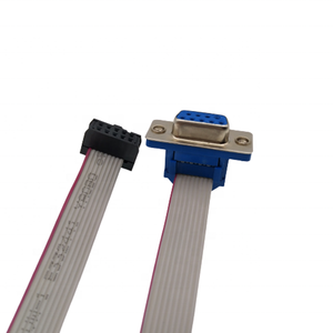 Connecteur mâle D-SUB DB9 9 broches vers câble plat IDC femelle 2,54 mm 10 broches - Product Image 3