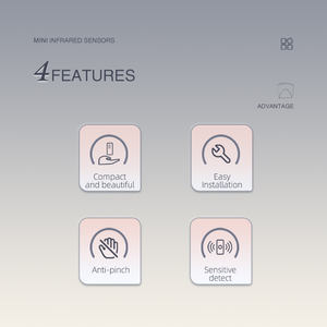Yoursensor YS021, Mini Sensor infrarrojo inalámbrico para mascotas, abridor de puerta resistente a pellizcos con montaje lateral, evita el atrapamiento de mascotas - Product Image 4