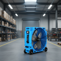 Ventilateur à tambour commercial durable pour atelier et entrepôt, souffleur axial rotomoulé pour usage industriel