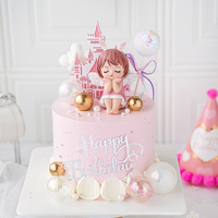 Boules décoratives en mousse pour gâteaux, boules de fête, boules à paillettes