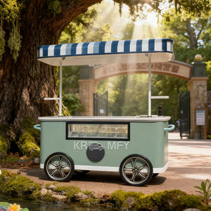 Carritos Móviles de Venta Ambulante de Helados, Carrito de Comida Comercial Personalizado, Kiosco de Comida Callejera para Uso en Exteriores - Product Image 6