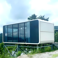 KT Pomme préfabriquée pour maison conteneur non utilisée Villa capsule pour cabine extérieure Maison conteneur extensible pour hôtel