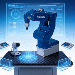Robot Industrial Moto Mini de 6 Ejes, Carga Útil de 0.5 kg, Radio de Trabajo Máximo de 350 mm, Paletización, IP67, Función PLC, Motor - Product Image 3