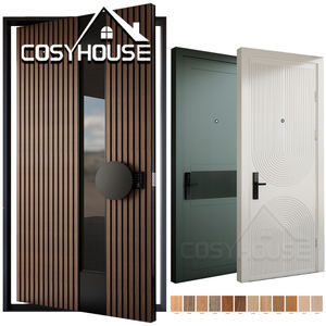 Puerta Interior Moderna de Madera Maciza, Puerta de Dormitorio de Diseño Contemporáneo - Product Image 1