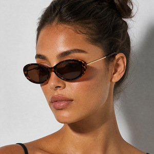 2026 Fashion Retro Women Cat <b>Eye</b> Sun Glasses UV400 <b>Candy</b> Colors Shades Small Frame Oval Sunglasses - Product Image 1
