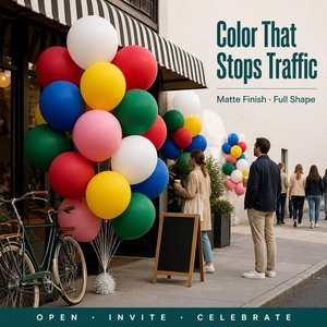 Ballons de Pâques multicolores de 10 pouces à gonfler à l'air, idéaux pour les fêtes – <span class=keywords><strong>D</strong></span>écoration suspendue très prisée pour événements festifs - Product Image 3
