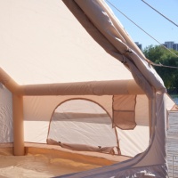 Tentes de camping gonflables portables imperméables de haute qualité en tissu Oxford 210D pour 5-6 personnes, adaptées aux quatre saisons, vente en gros