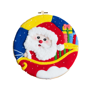 Décoration de festival à la maison ornements <span class=keywords><strong>en</strong></span> feutre de <span class=keywords><strong>laine</strong></span> de noël kits d'artisanat de feutrage de <span class=keywords><strong>laine</strong></span> faits à la <span class=keywords><strong>main</strong></span> bricolage - Product Image 1