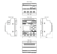 Módulo Lógico Siemens 6ED1052-1MD08-0BA2 LOGO, Controlador PLC, 8DI, 4 Salidas de Relé, 12VDC/24VDC, Carga de 10A, Instalación en Riel DIN de 35 mm