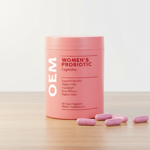 อาหารเสริมสุขภาพช่องคลอดสำหรับผู้ใหญ่ โปรไบโอติกส์ ปรับสมดุลค่า pH สำหรับผู้หญิง พรีไบโอติกส์ แลคโตบาซิลลัส ควบคุมกลิ่นไม่พึงประสงค์ ออร์แกนิค 60 แคปซูล 1 <span class=keywords><strong>เดือน</strong></span> - Product Image 1